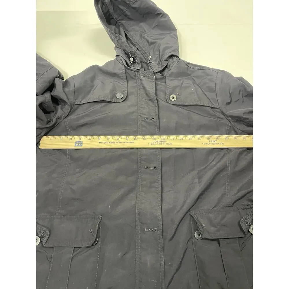 Lands' End Jacket Winter Coat HOODED Hood Black Kid's Youth 18/20 XL - Picture 3 of 6